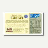 The Stock Merchant Sardines in Organic Extra Virgin Olive Oil 120g available at The Prickly Pineapple