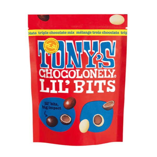 Tony's Chocolonely Lil’ Bits Triple Chocolate Mix 113g available at The Prickly Pineapple