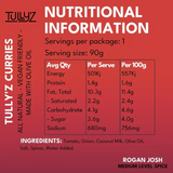 Tully'z Rojan Josh Curry Sauce 375g available at The Prickly Pineapple