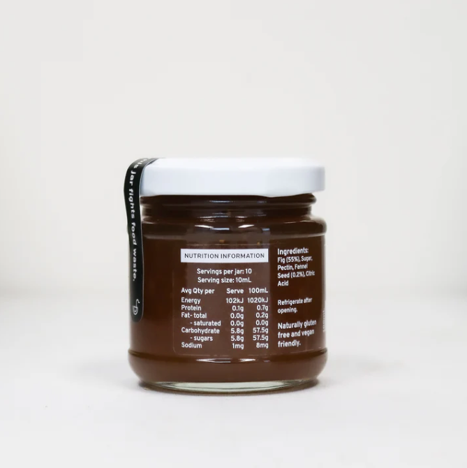 Ugly Duck Fig & Fennel Fruit Paste 100ml available at The Prickly Pineapple