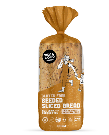 Well & Good Bakery Sliced White Seed Loaf 740g available at The Prickly Pineapple
