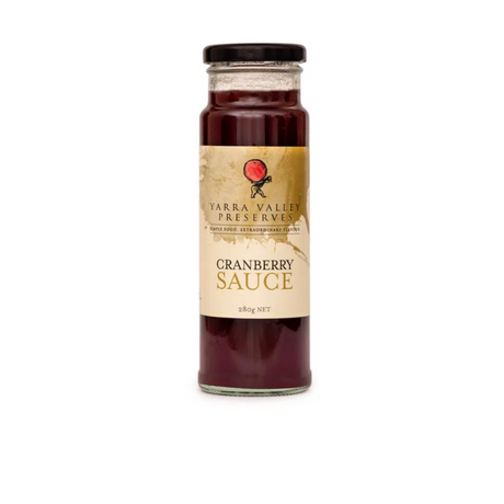 Yarra Valley Gourmet Foods Cranberry Sauce 280g available at The Prickly Pineapple