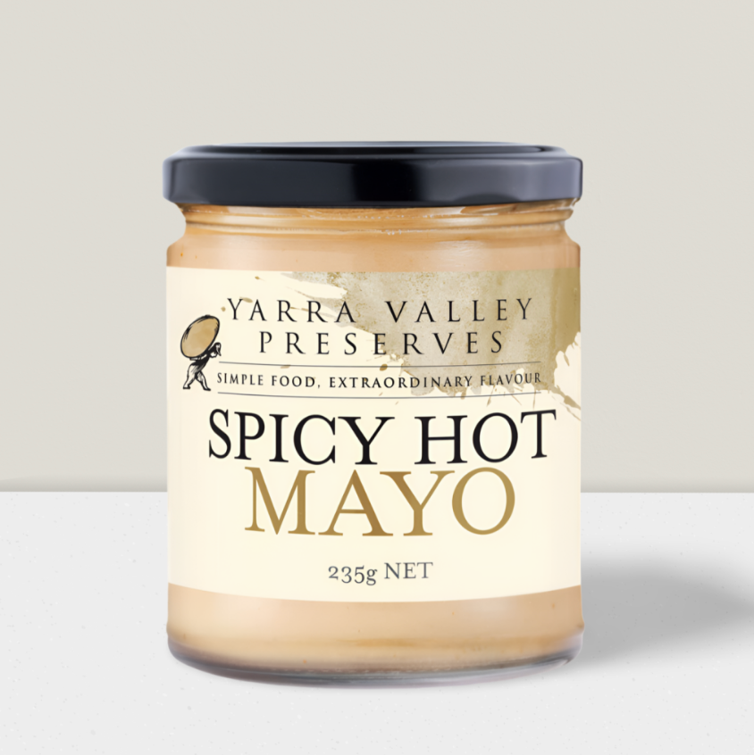 Yarra Valley Gourmet Foods Spicy Hot Mayonnaise 235g available at The Prickly Pineapple