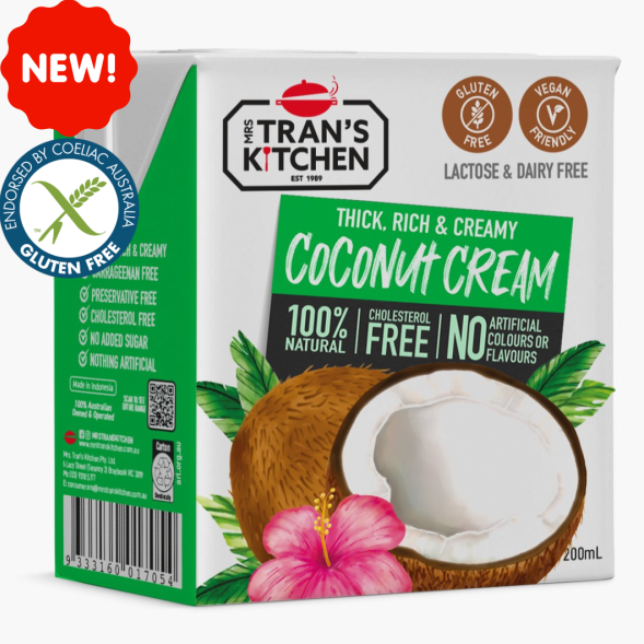 Mrs Trans Kitchen Coconut Cream 200ml available at The Prickly Pineapple