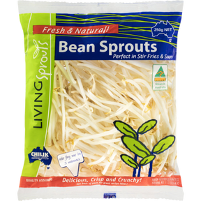 Living Sprouts Bean Sprouts 250g available at The Prickly Pineapple