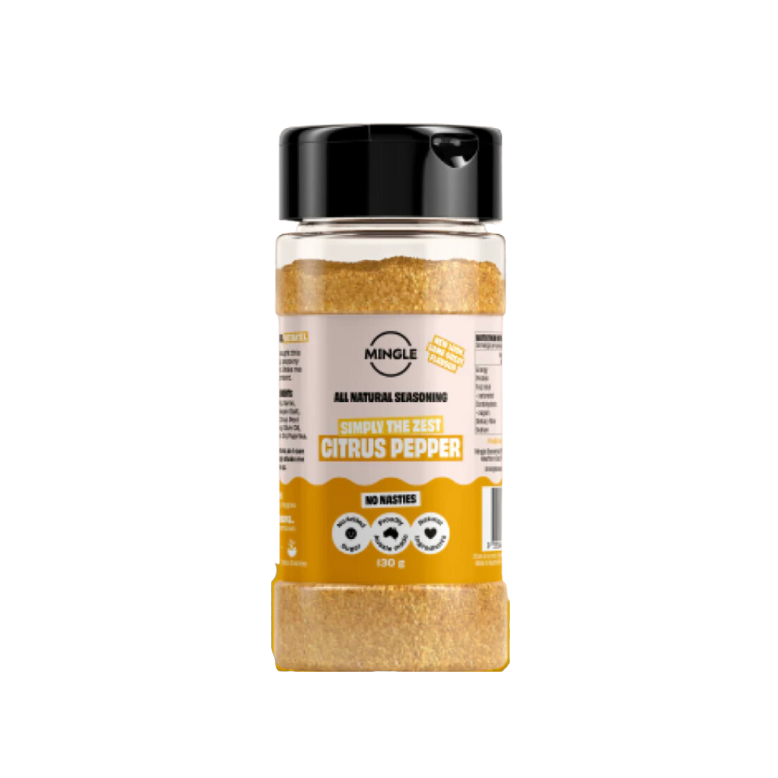 Mingle Citrus Pepper Seasoning 40g available at The Prickly Pineapple