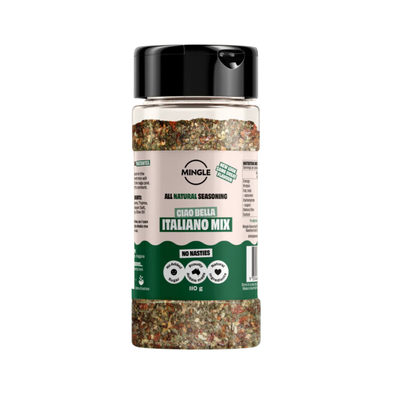 Mingle Ciao Bella Italian Mix Seasoning 35g available at The Prickly Pineapple