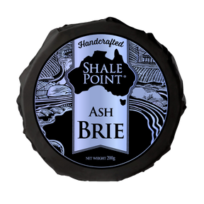 Shale Point Ash Brie 200g available at The Prickly Pineapple
