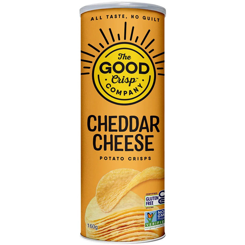 The Good Crisp Co. Cheddar Cheese Potato Crisps 160g available at The Prickly Pineapple