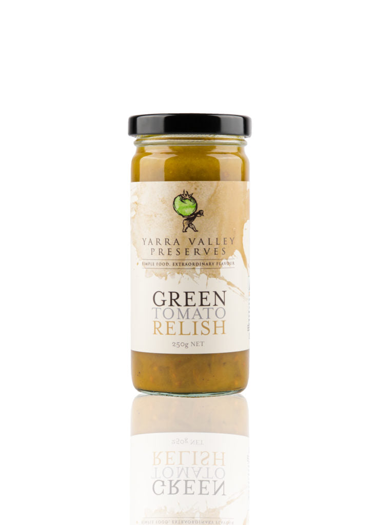 Yarra Valley Gourmet Foods Relish Varieties (GF) 270g green tomato available at The Prickly Pineapple