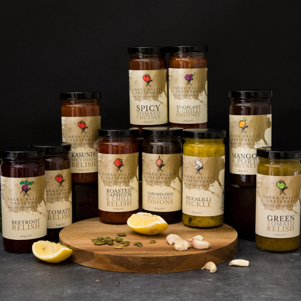 Yarra Valley Gourmet Foods Relish Varieties (GF) 270g available at The Prickly Pineapple