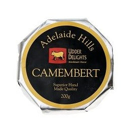 Udder Delights Adelaide Hills Camembert 200g available at The Prickly Pineapple