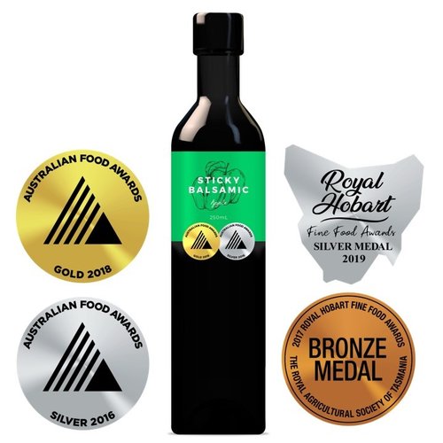 Sticky Balsamic Bottle Varieties 250ml apple available at The Prickly Pineapple