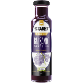 Ozganics Balsamic with Olive Oil Dressing 250ml Plant Based available at The Prickly Pineapple