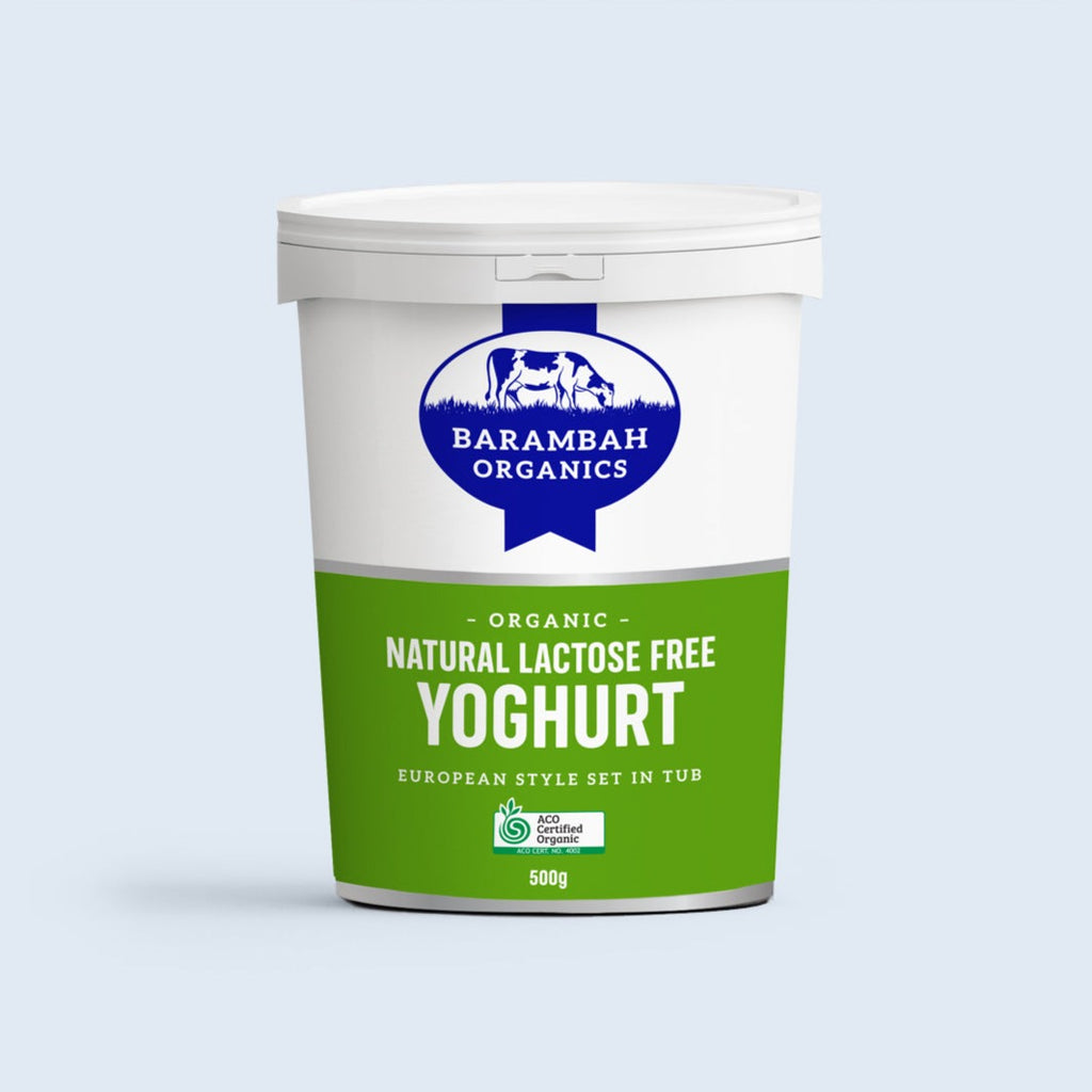 Barambah Organics Natural Lactose Free Yoghurt available at The Prickly Pineapple