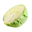 organic cabbage half