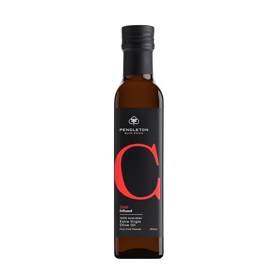 Pendleton Olive Estate Extra Virgin Olive Oil Infused Chilli 250ml available at The Prickly Pineapple
