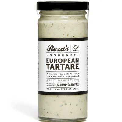 Roza's Gourmet European Tartare 240ml available at The prickly pineapple