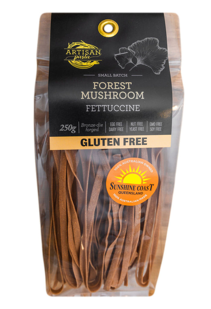 artisan pasta foods of noosa gluten free forest mushroom fettuccine available at the prickly pineapple