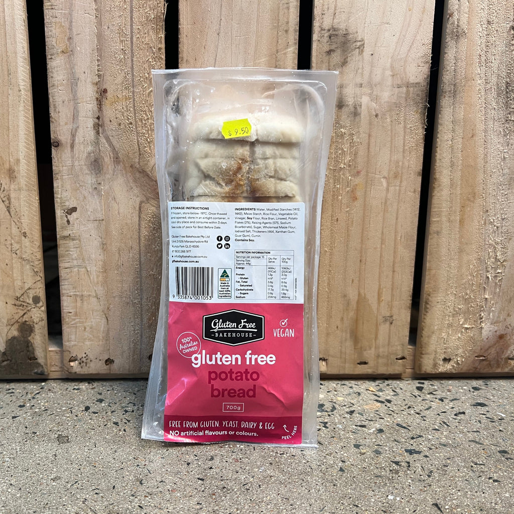 Gluten Free Bakehouse Potato Bread 700g available at The Prickly Pineapple