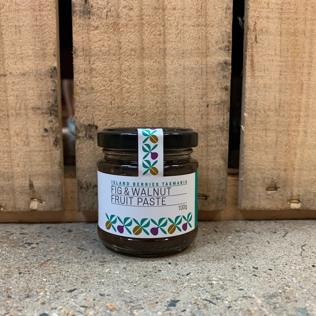 Island Berries Tasmania Fig & Walnut Fruit Paste 100g available at The Prickly Pineapple