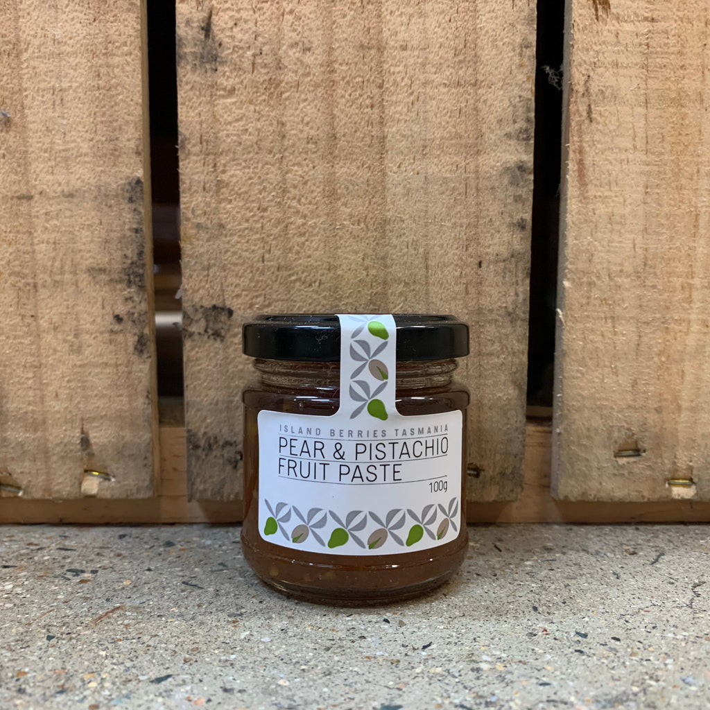 Island Berries Tasmania Pear & Pistachio Fruit Paste 100g available at The Prickly Pineapple