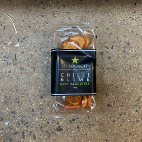 In Season Baby Baguettes Chilli and Lime 100g available at The Prickly Pineapple