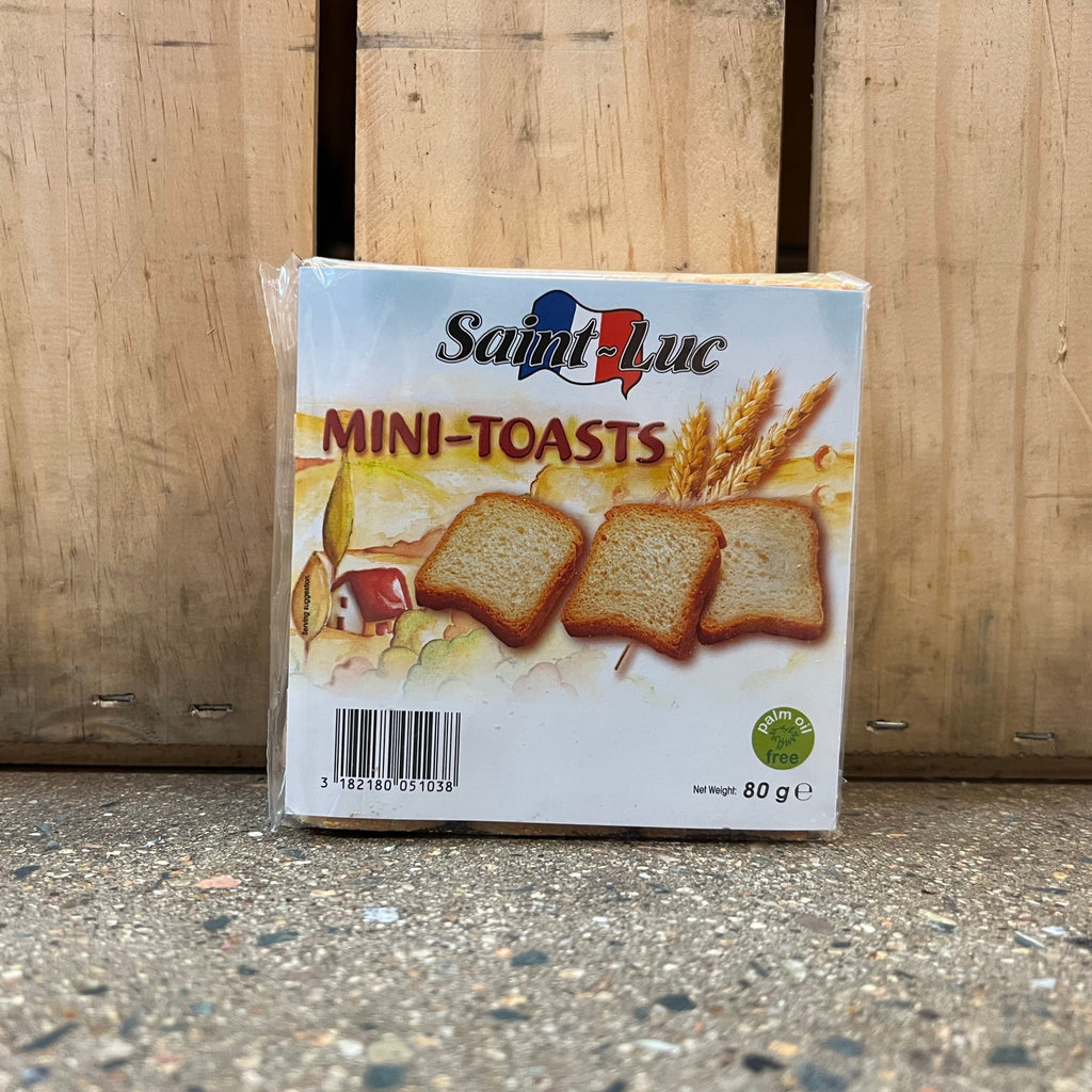 Saint-Luc Mini Toasts 80g available at The Prickly Pineapple