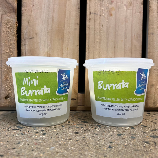 That's Amore Cheese Burrata tubs 125g available at The Prickly Pineapple