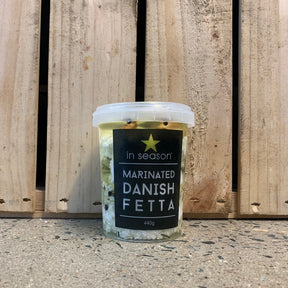 in season marinated danish feta 