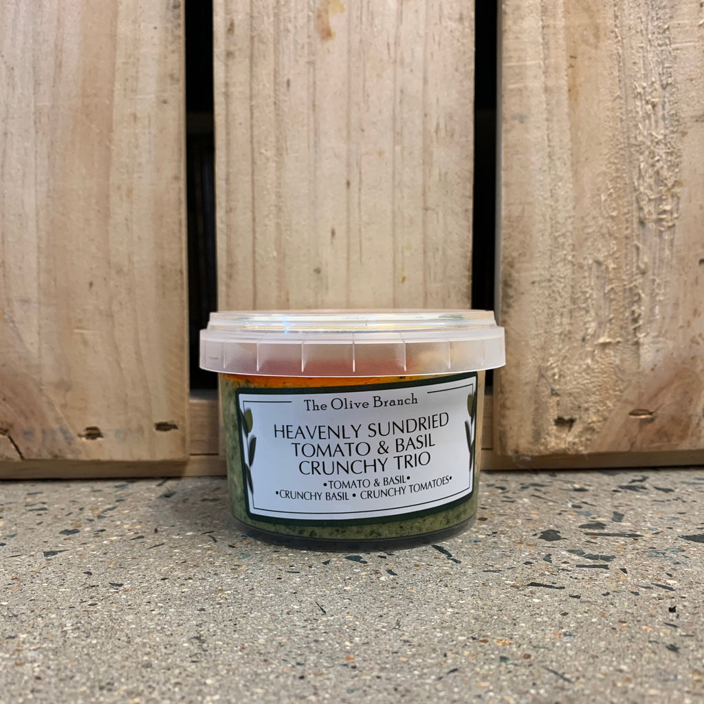 The Olive Branch Heavenly Sundried Tomato & Basil Crunchy Trio Dip 250g available at The Prickly Pineapple