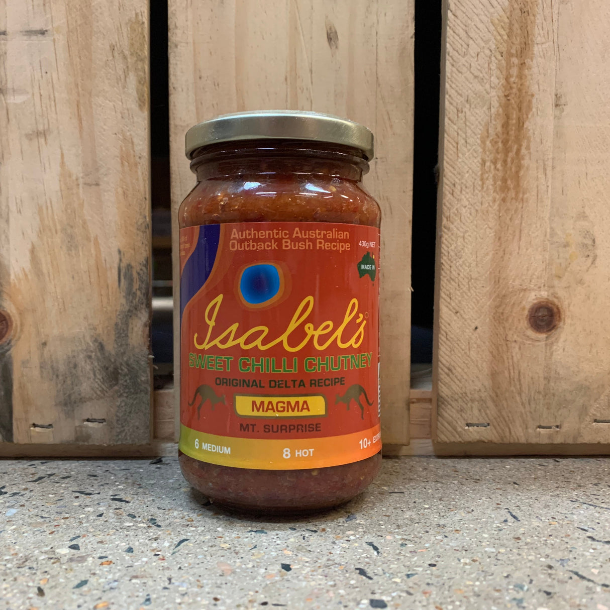 Isabel's Sweet Chilli Chutney Magma - Mt Surprise 430g available at The Prickly Pineapple