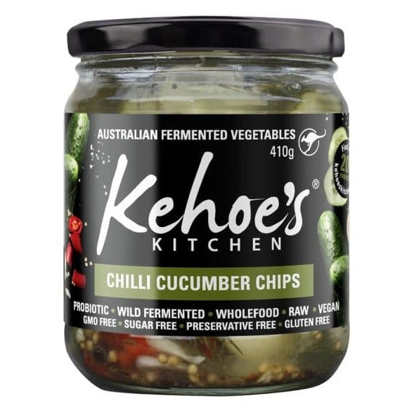 Kehoes Kitchen Chilli Cucumber Chips 410g available at The Prickly Pineapple