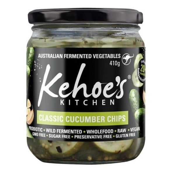Kehoes Kitchen Classic Cucumber Chips 410g available at The Prickly Pineapple