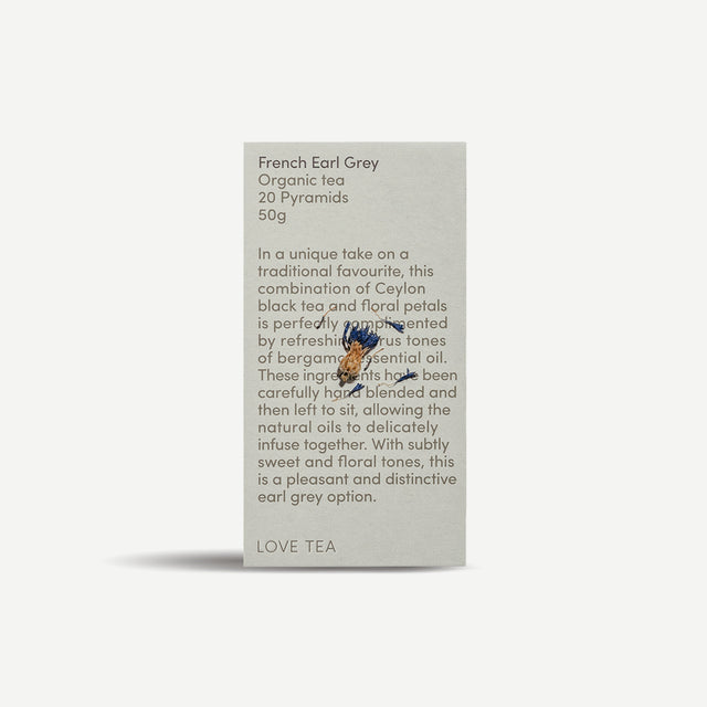 Love Tea Organic French Earl Grey Tea Bags