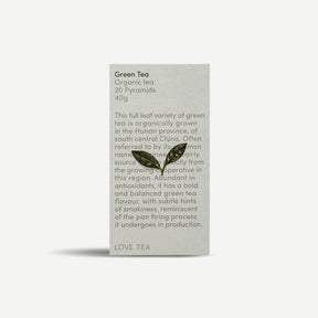 Love Tea Organic Green Tea bags 