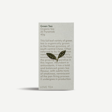 Love Tea Organic Green Tea bags 