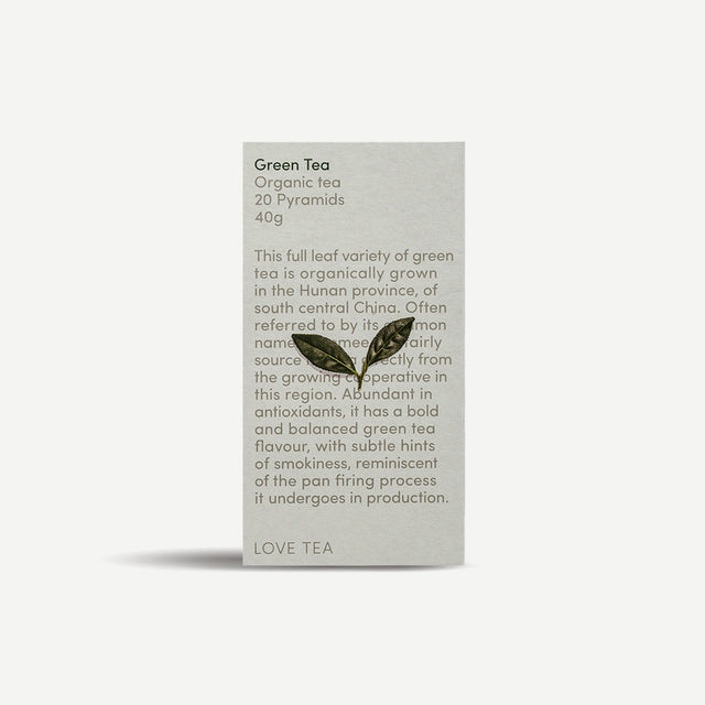 Love Tea Organic Green Tea bags 