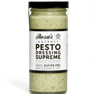 Roza's Gourmet Pesto Dressing Supreme 240ml available at The Prickly Pineapple