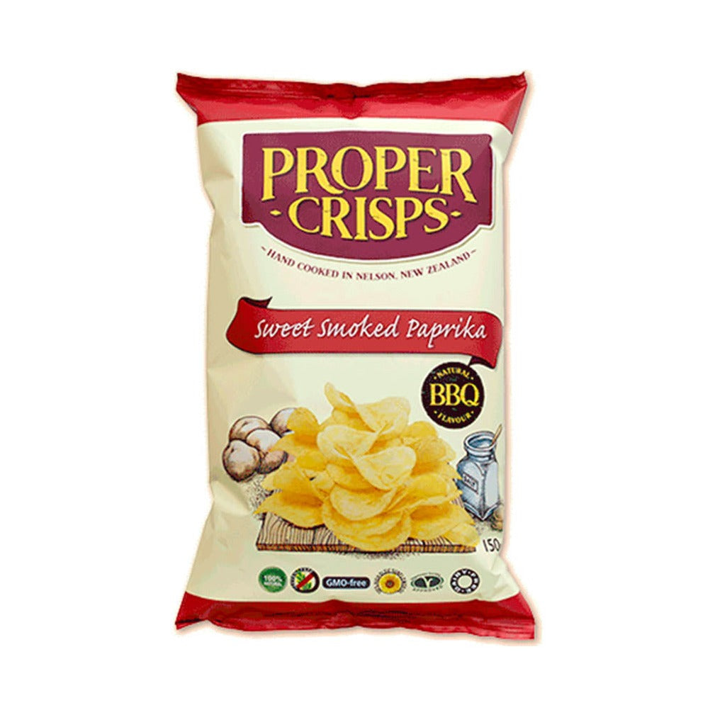 Proper Crisps Sweet Smoked Paprika 150g available at The Prickly Pineapple