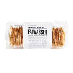 Falwasser Wafer Thin Crispbread Rosemary & Sea Salt GF 120g available at The Prickly Pineapple