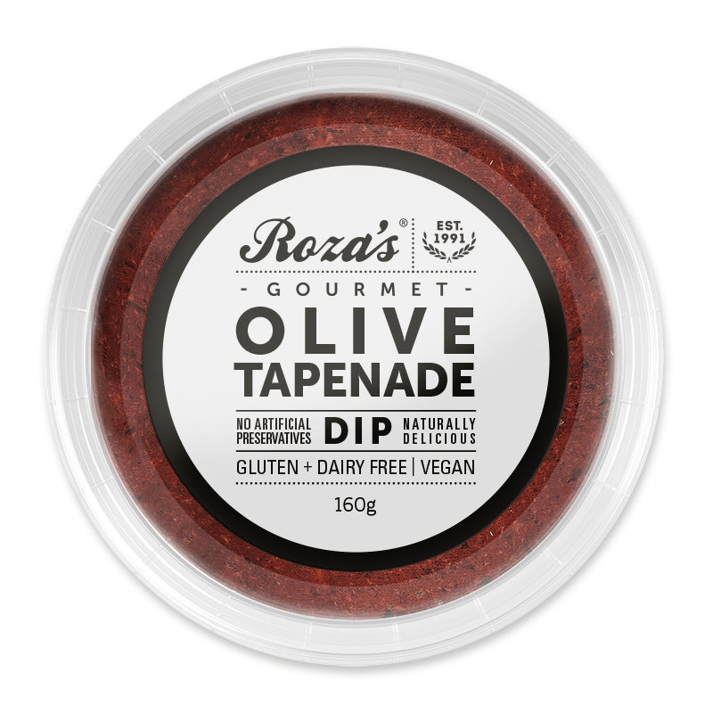 Roza's Gourmet Olive Tapenade Dip 160g available at The Prickly Pineapple