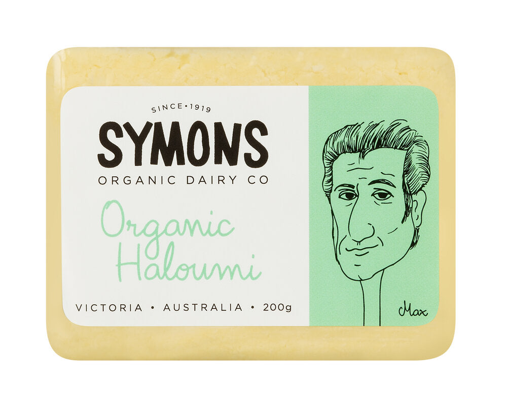 Symons Organic Haloumi 200g available at The prickly Pineapple