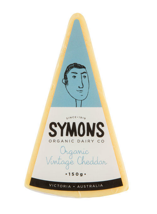 Symons Organic Vintage Cheddar 150g available at The Prickly Pineapple