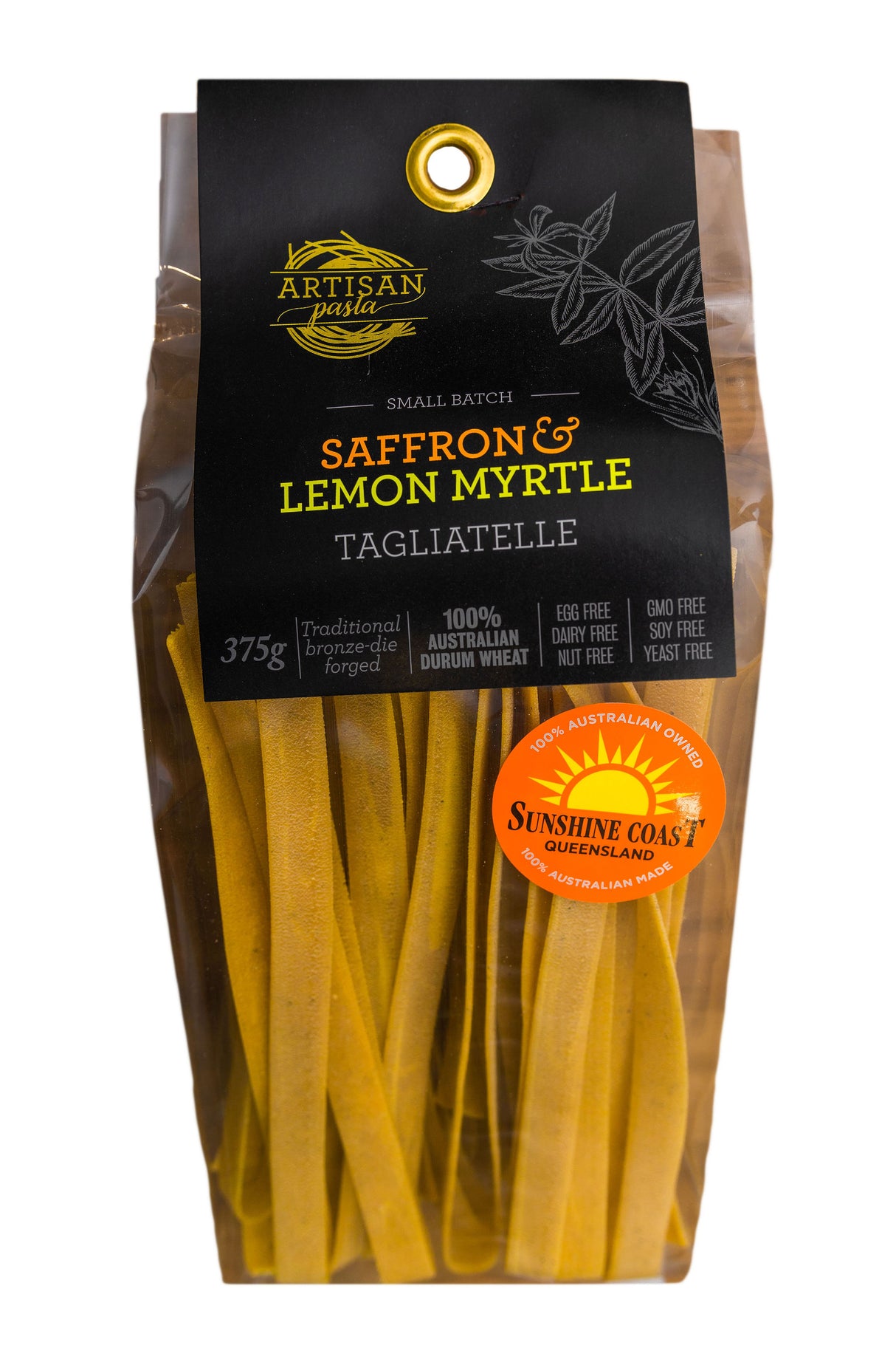 Artisan Pasta Saffron & Lemon Myrtle Tagliatelle 375g