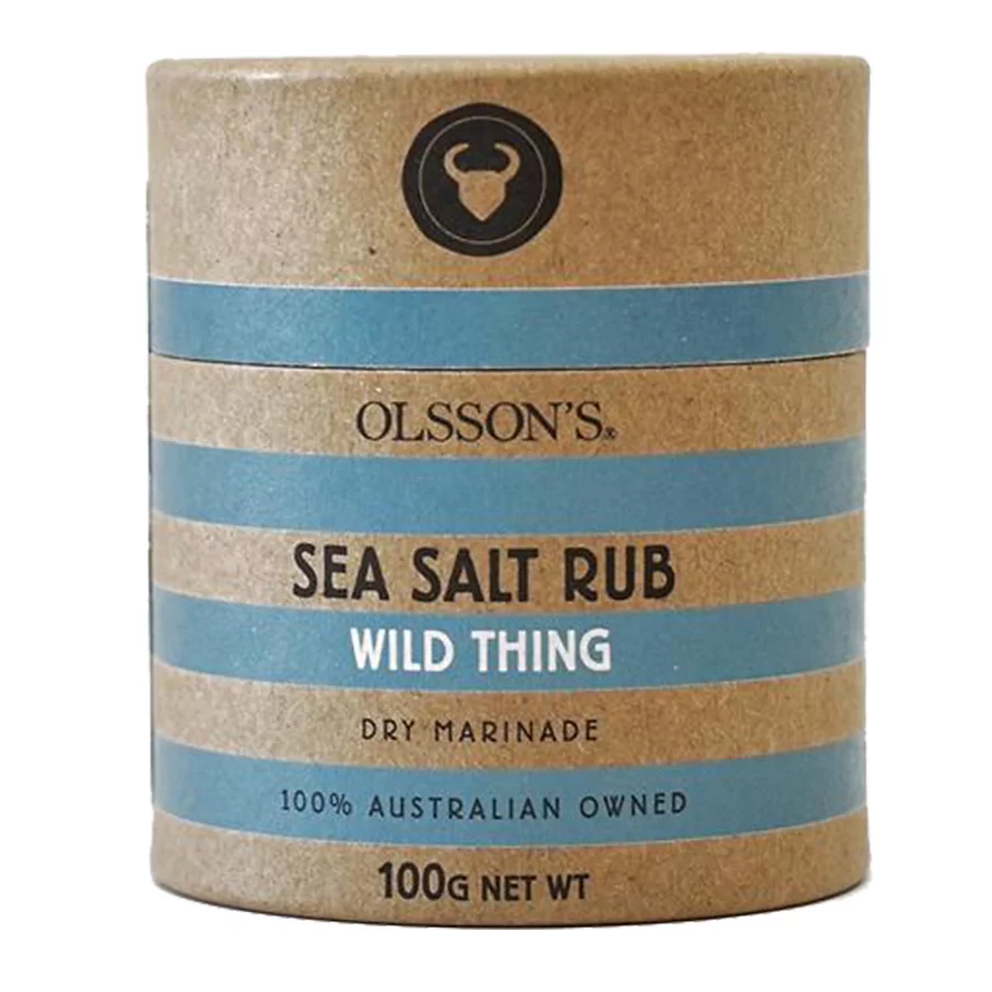 Olsson's Wild Thing Salt Rub 100g available at The Prickly Pineapple