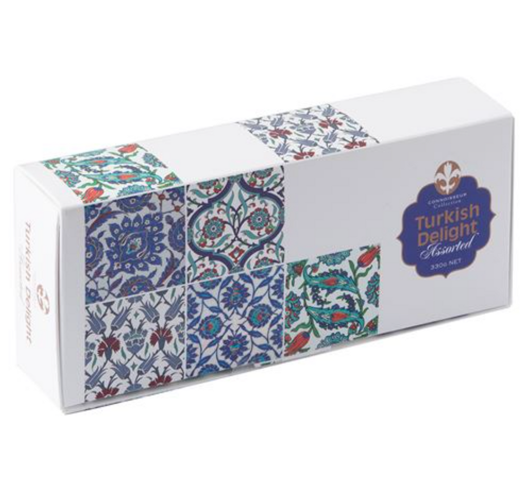 Connoisseur Collection Turkish Delight Assorted 330g available at The Prickly Pineapple