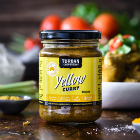 Turban Chopsticks Yellow Curry 240g available at The Prickly Pineapple