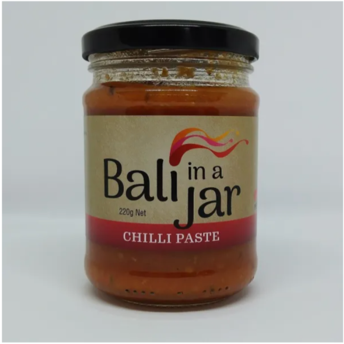 Bali in a Jar Varieties 220g chilli paste available at The Prickly Pineapple