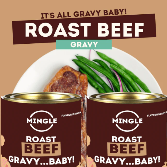 Mingle All Natural Roast Beef Gravy 120g available at The Prickly Pineapple